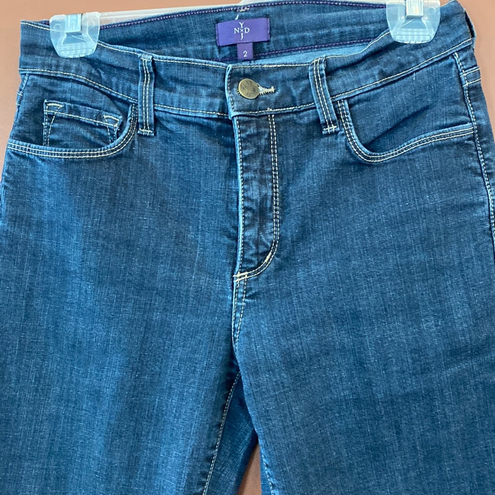 Not your Daughters jeans in size 2, straight leg with lift and tuck technology.